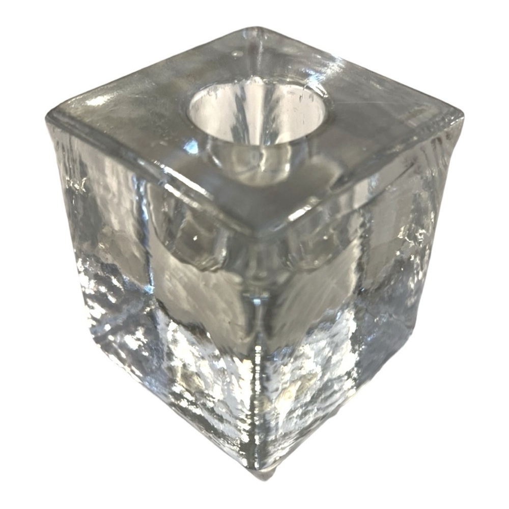 1980s Vintage Postmodern Blenko-Style
Candlestick